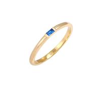 ELLI PREMIUM Bague bleu / or, Taille 56
