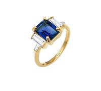 ELLI PREMIUM Bague bleu / or / transparent, Taille 56