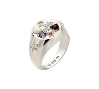 ELLI PREMIUM Bague mélange de couleurs / argent, Taille 58