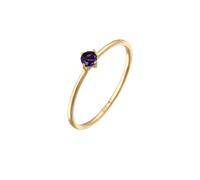 ELLI PREMIUM Bague or / bleu violet, Taille 52