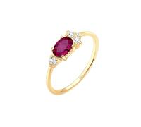 ELLI PREMIUM Bague or / rouge, Taille 52