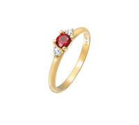 ELLI PREMIUM Bague or / rouge, Taille 56