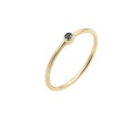 ELLI PREMIUM Bague 'Solitär-Ring' or, Taille 52