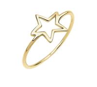 ELLI PREMIUM Bague 'Sterne' or, Taille 54