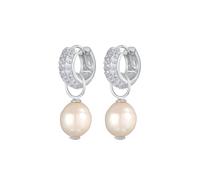 ELLI PREMIUM Boucles d'oreilles argent / blanc perle, Taille One Size