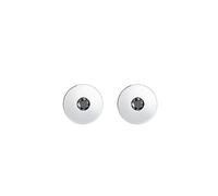 ELLI PREMIUM Boucles d'oreilles 'Black Diamond' noir / argent, Taille One Size