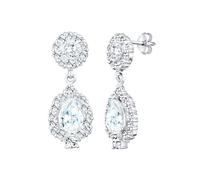 ELLI PREMIUM Boucles d'oreilles 'Elegant Funkelnd' argent, Taille One Size