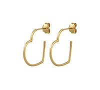 ELLI PREMIUM Boucles d'oreilles 'Heart' or, Taille One Size