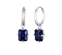 ELLI PREMIUM Boucles d'oreilles marine / argent, Taille One Size