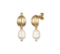 ELLI PREMIUM Boucles d'oreilles or / blanc perle, Taille One Size