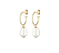 ELLI PREMIUM Boucles d'oreilles or / blanc perle, Taille One Size