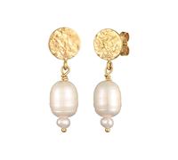 ELLI PREMIUM Boucles d'oreilles or / blanc perle, Taille One Size