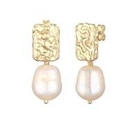 ELLI PREMIUM Boucles d'oreilles or / blanc perle, Taille Taille unique
