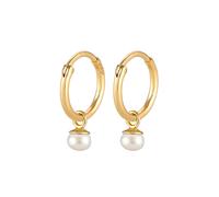 ELLI PREMIUM Boucles d'oreilles or / blanc perle, Taille Taille unique