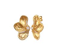ELLI PREMIUM Boucles d'oreilles or / transparent, Taille One Size