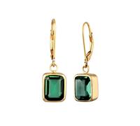 ELLI PREMIUM Boucles d'oreilles or / vert, Taille One Size