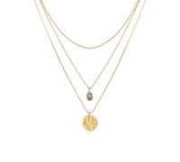 ELLI PREMIUM Chaîne bleu clair / or, Taille 40