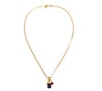 ELLI PREMIUM Chaîne bleu foncé / or / vert foncé / rouge, Taille 45