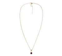 ELLI PREMIUM Chaîne 'Geburtsstein Februar' or / violet foncé, Taille 45