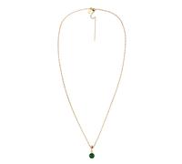 ELLI PREMIUM Chaîne 'Geburtsstein Mai' or / vert foncé, Taille 45