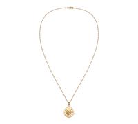 ELLI PREMIUM Chaîne 'Münze, Sonne' bleu / or, Taille 50