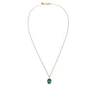 ELLI PREMIUM Chaîne or / émeraude, Taille 45
