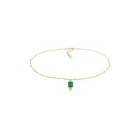 ELLI PREMIUM Chaîne or / vert, Taille 40