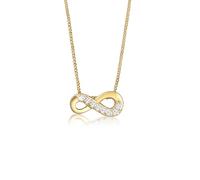 Elli PREMIUM Collier Femme Pendentif Infini Topas en Or Jaune 585