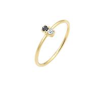 Elli PREMIUM Femme Or jaune Bague solitaire anniversaire de mariage