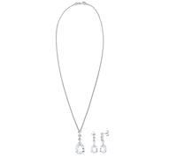 Elli PREMIUM - Femmes Goutte noble Set pendentif d'oreilles avec cristaux en argent sterling 925 Coffret de bijoux 1 pieces female