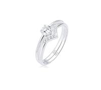 Elli - Solitaire Bague Anniversaire de Mariage Femme - Argent - 0603442018_58