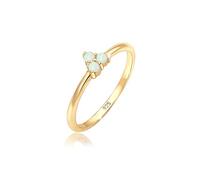 Elli - Solitaire Bague Anniversaire de Mariage Femme - Plaqué Argent - 0603230618_56