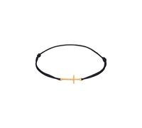 Elli Symbol Bracelet pour femme en nylon noir élastique en argent 925 160 or