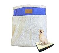 Ellie-Bo Chien de Rechange Housse de Matelas avec Dessus Imitation Daim et Peau de Mouton, 106,7 cm, XL, Bleu