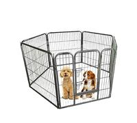 Ellie-Bo enclos/Parc Modulable et Ultra Robuste, 6 Pièces, pour Chiots, pour Exercices et Jeux, 120 cm de Hauteur