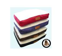 Ellie-Bo Lit pour chien avec garniture en faux suède et peau de mouton pour cage pour chien / cage XL: 117x75x10cm