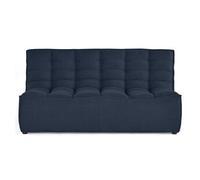 Ellie - canapé 2 places en velours texturé - Bleu marine