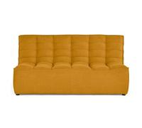 Ellie - canapé 2 places en velours texturé - Jaune
