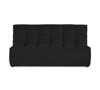 Ellie - canapé 2 places en velours texturé - Noir