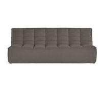 Ellie - canapé 3 places en velours texturé - Gris Gris G