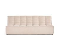 Ellie - canapé 3 places sans accoudoir en velours texturé - Beige Beige G