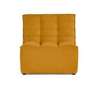 Ellie - fauteuil en velours texturé - Jaune