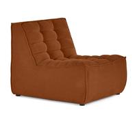 Ellie - fauteuil en velours texturé - Terracotta