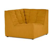 Ellie - module d'angle en velours texturé - Jaune