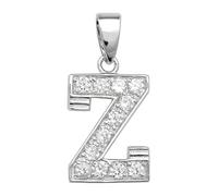 Ellie Rose London Pendentif initiale en argent serti de zircones G6125/Z