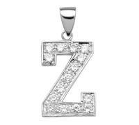 Ellie Rose London Pendentif initiale en argent serti de zircones - G6127/Z