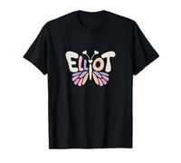 Elliot Butterfly - Word Art personnalisé avec nom Mignon T-Shirt