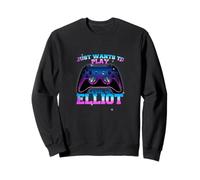 ELLIOT - LEVEL UP avec Controller: VEUT JUSTE JOUER Sweatshirt
