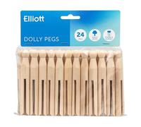 Elliott Emporium Paquet de 24 Pinces à Linge en Bois Traditionnelles