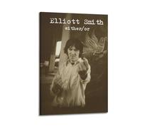 Elliott Smith Poster sur toile de l'album 1 (figure 8) - Décoration murale moderne pour salon, chambre à coucher, 60 x 90 cm